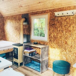 Bauwagen "Rotkehlchen" Kamin